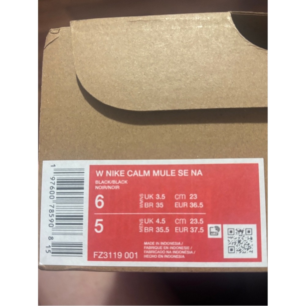 Nike‎ Calm Mule [FZ3119-001] Womens 
MULE SE size 6 new in box - Picture 8 of 9